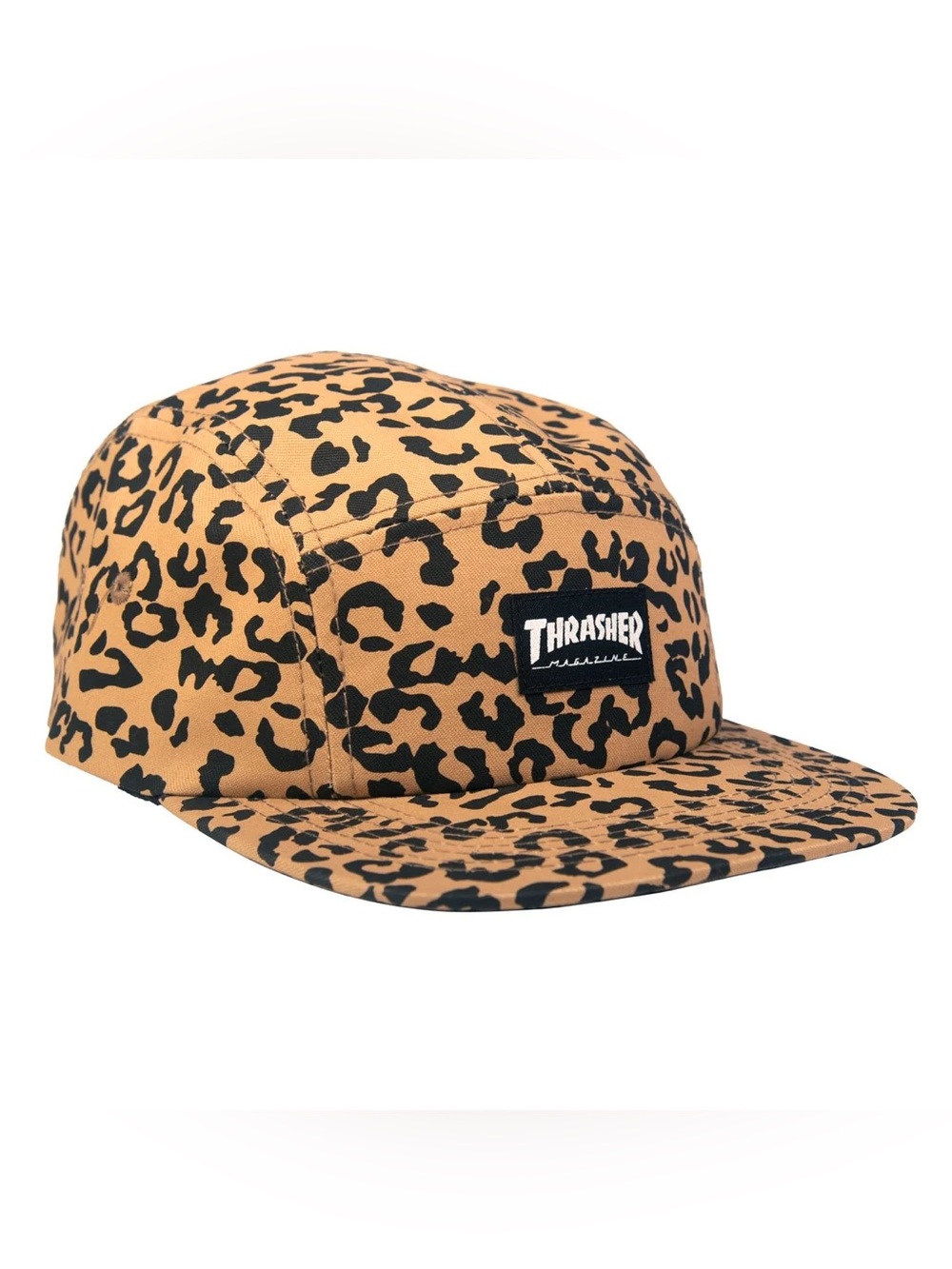 Thrasher Cheetah Print Five-Panel Cap - Snapback